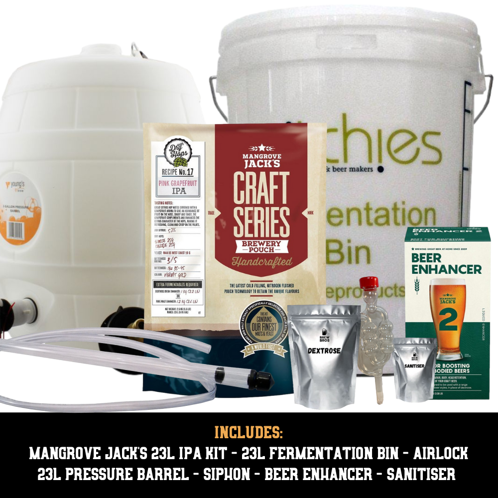 Starter Kit - Mangrove Jack's Pink Grapefruit IPA 23L